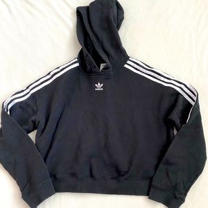 Adidas crop hoodie sweatshirt